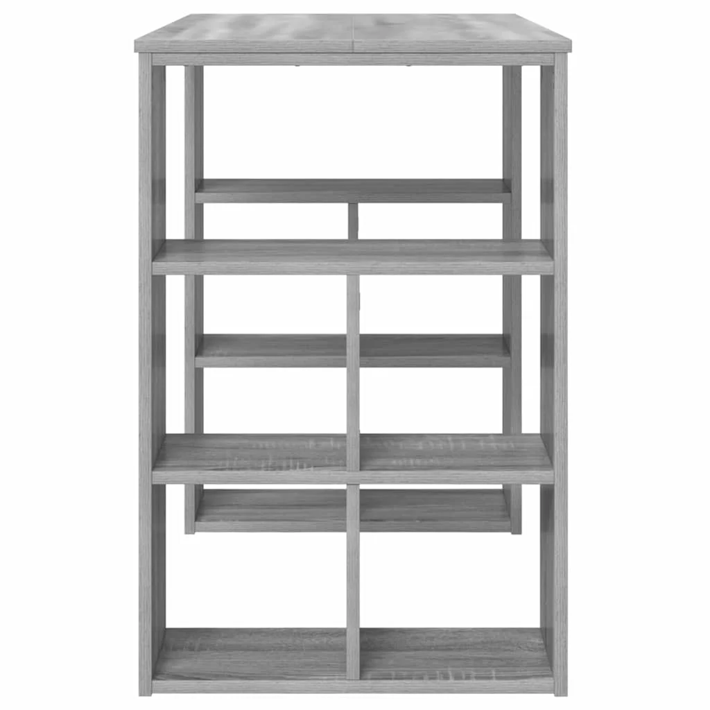 Bureau 90 x 50 x 75 cm sonoma gris bois d'ingénierie – vue de dos