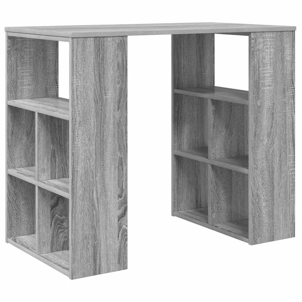 Bureau 90 x 50 x 75 cm sonoma gris bois d'ingénierie – vue de côté