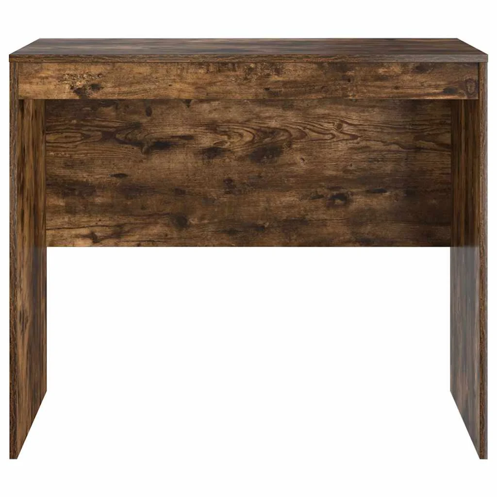 Bureau 90 x 50 x 76 cm chêne fumé bois d'ingénierie – vue de dessus