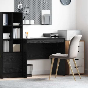 Bureau 90 x 50 x 76 cm chêne noir bois d'ingénierie – vue d’ensemble