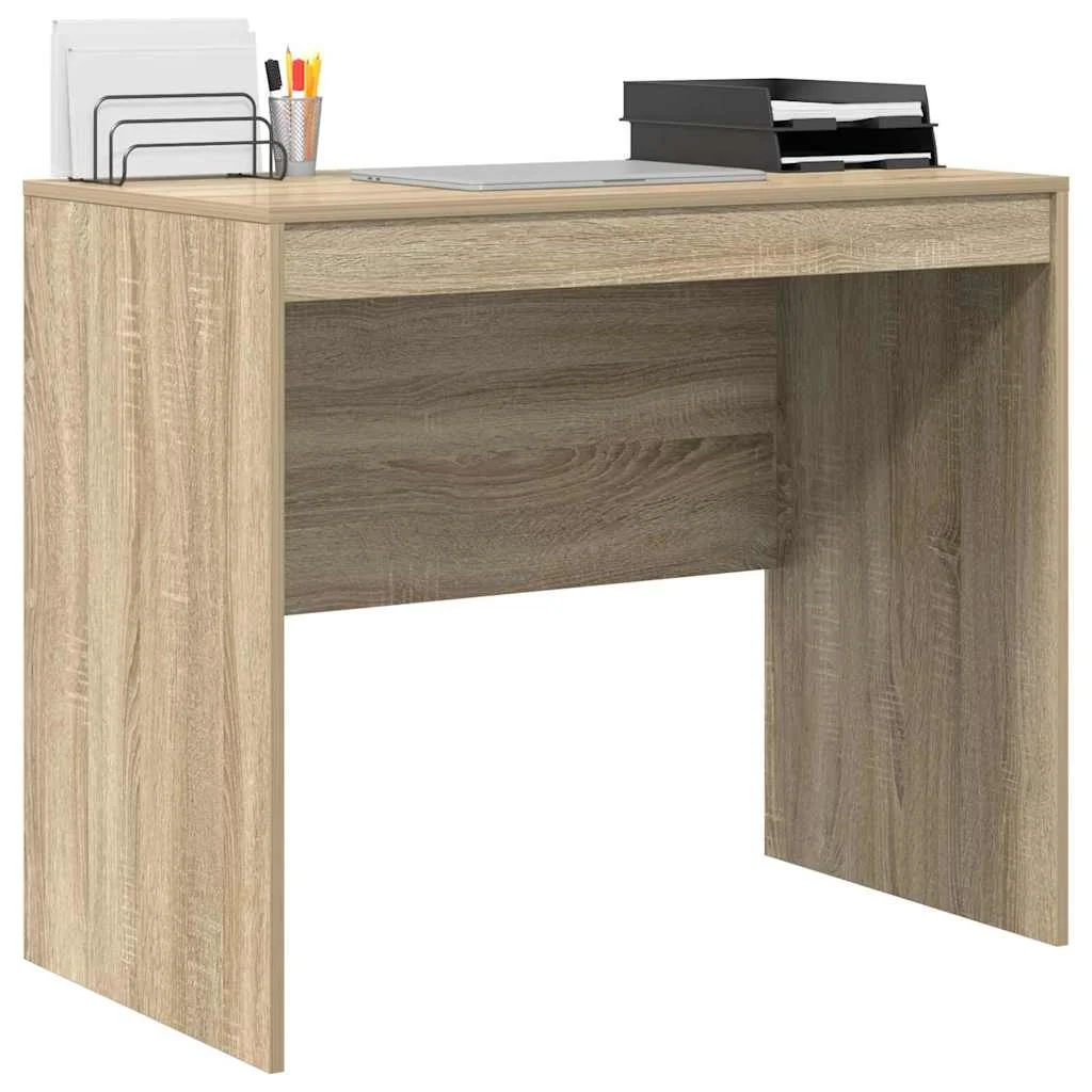 Bureau 90 x 50 x 76 cm chêne sonoma bois d'ingénierie – vue de détail