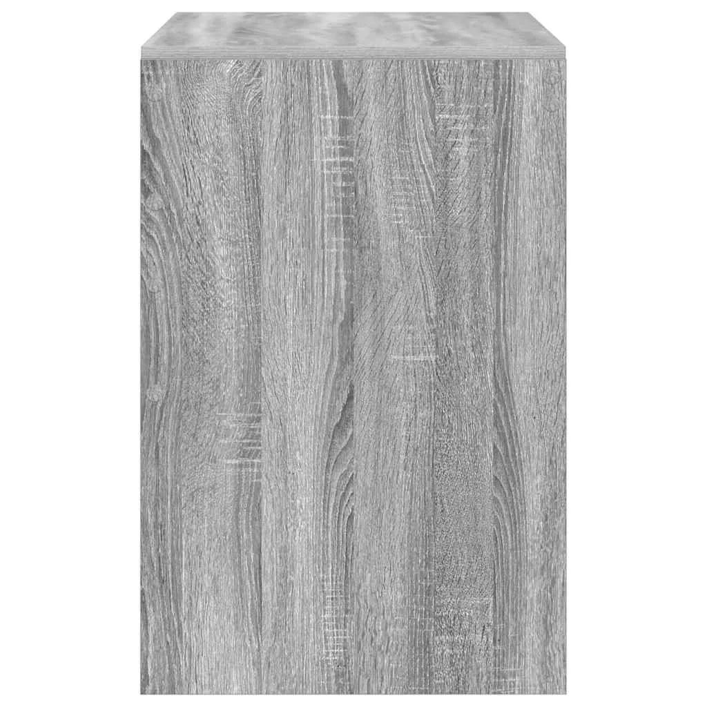 Bureau 90 x 50 x 76 cm sonoma gris bois d'ingénierie – vue de dos