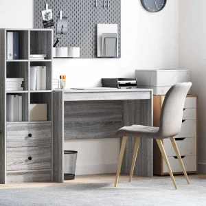 Bureau 90 x 50 x 76 cm sonoma gris bois d'ingénierie – vue d’ensemble