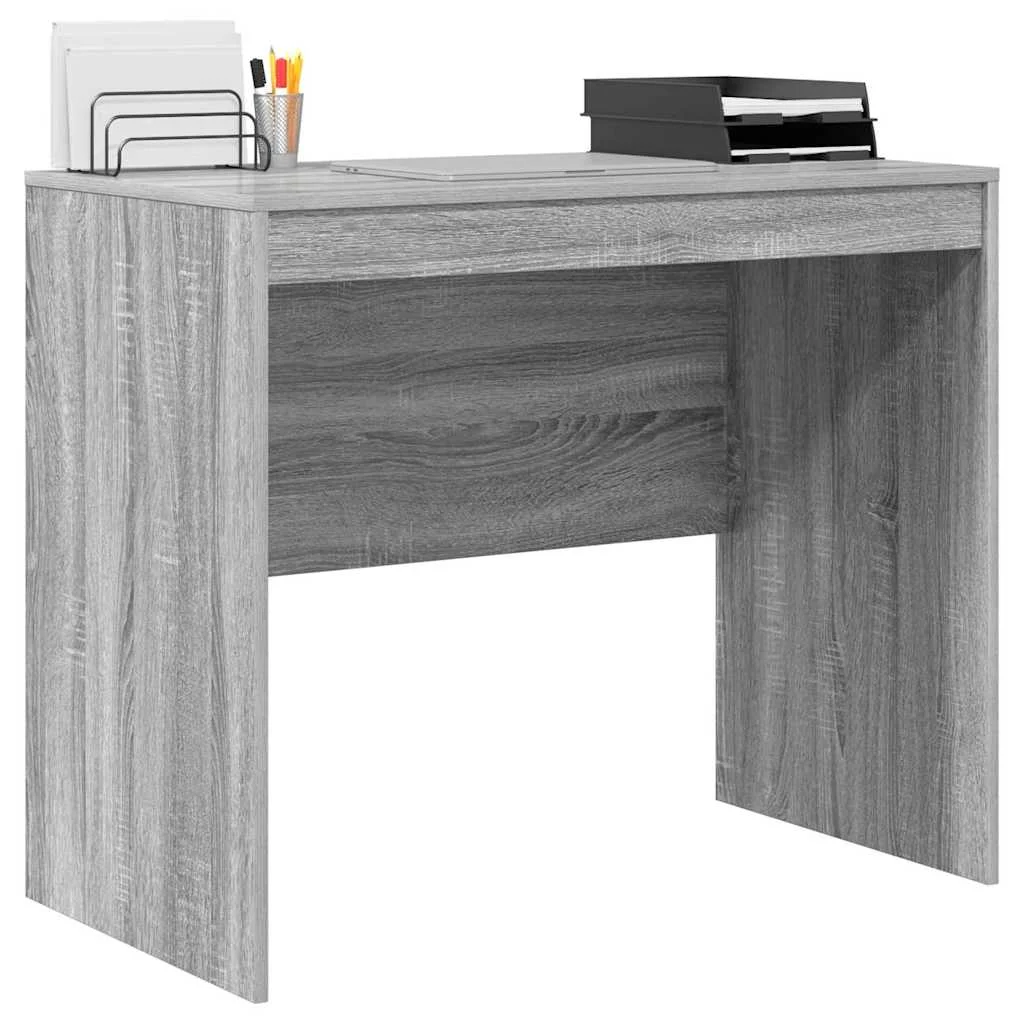 Bureau 90 x 50 x 76 cm sonoma gris bois d'ingénierie – vue de détail