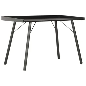 Bureau 90 x 50 x 79 cm noir aggloméré – vue d’ensemble