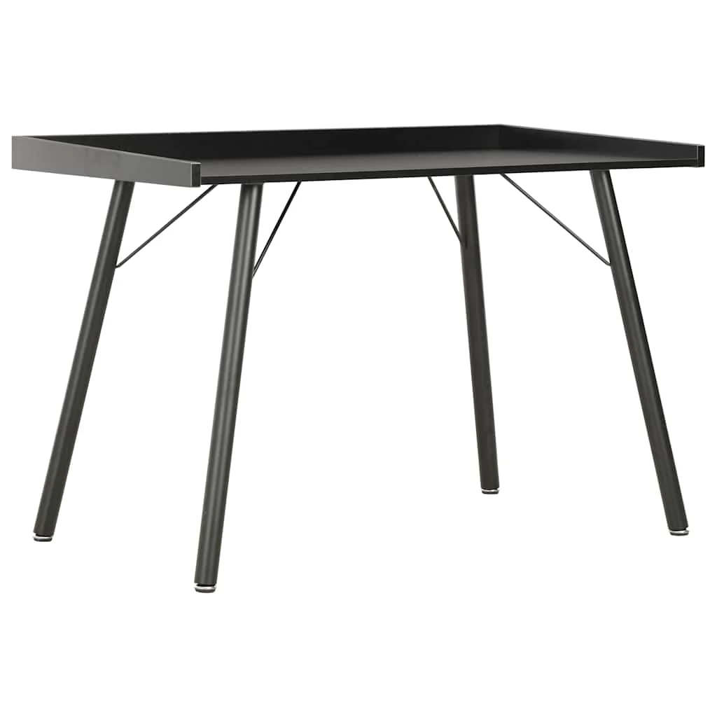 Bureau 90 x 50 x 79 cm noir aggloméré – vue d’ensemble