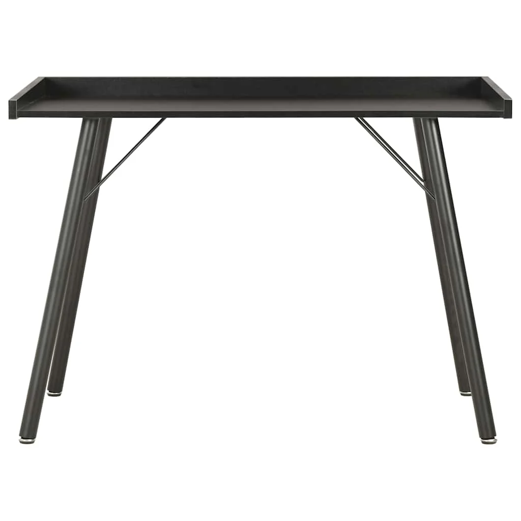 Bureau 90 x 50 x 79 cm noir aggloméré – vue de côté