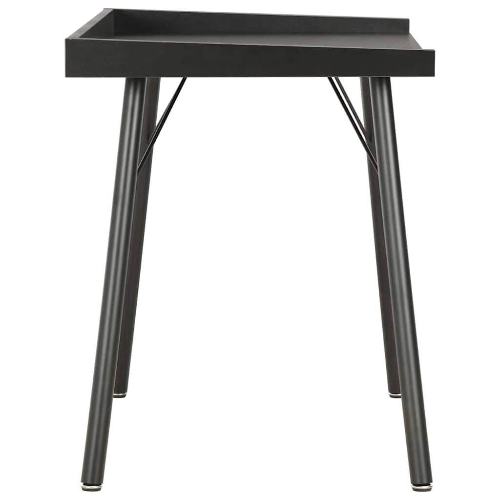 Bureau 90 x 50 x 79 cm noir aggloméré – vue de détail