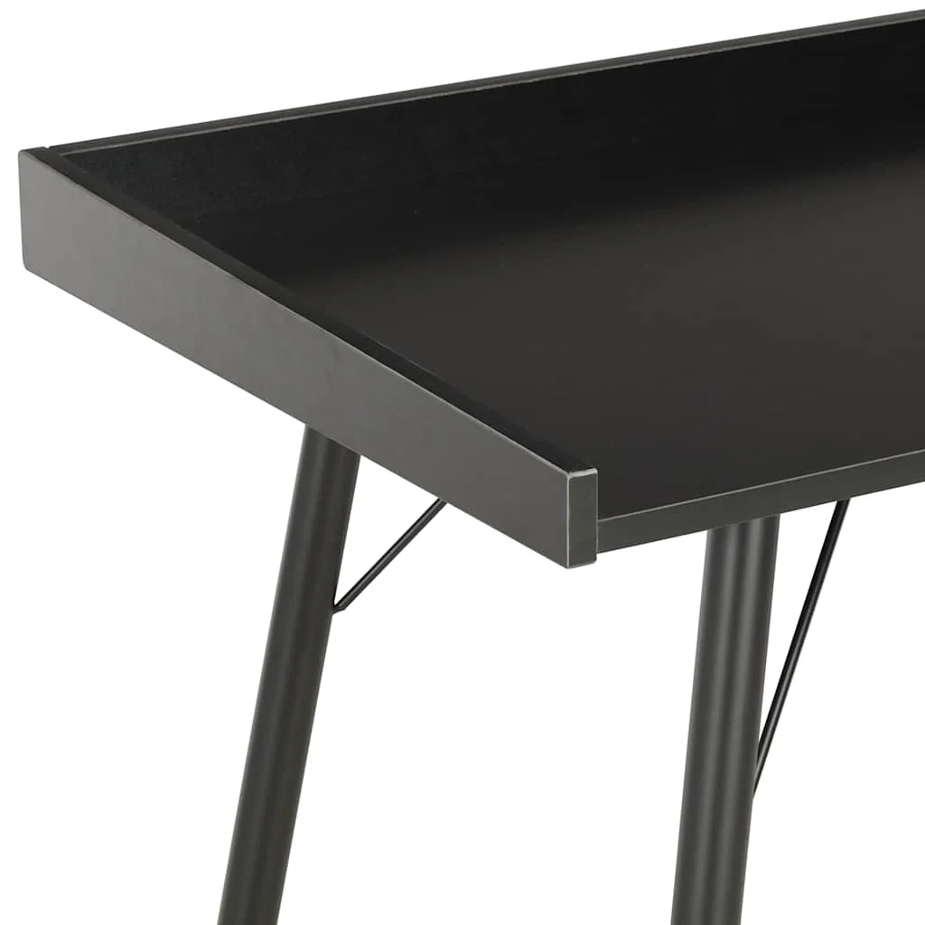 Bureau 90 x 50 x 79 cm noir aggloméré – vue en situation