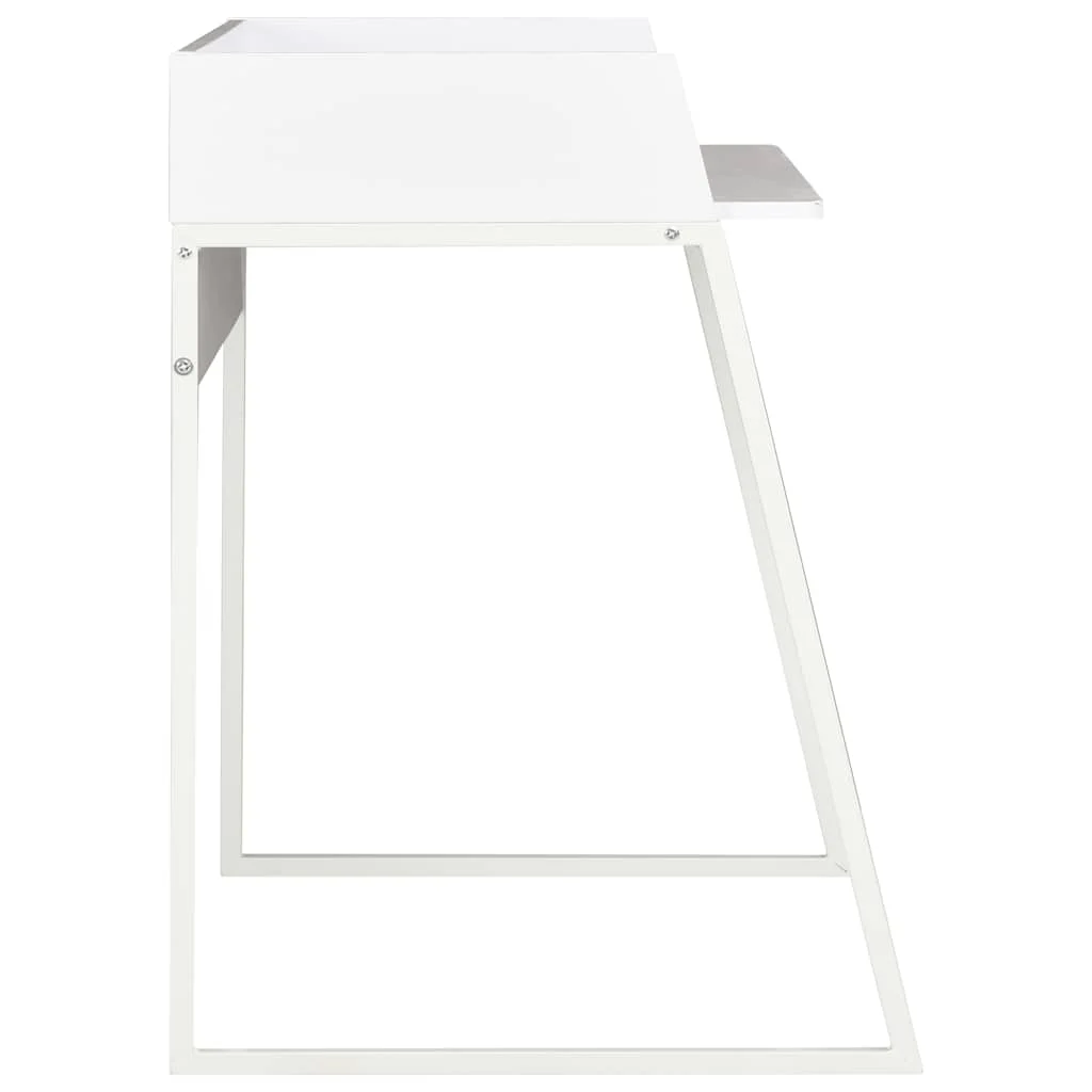 Bureau 90 x 60 x 88 cm blanc bois d'ingénierie – vue en situation