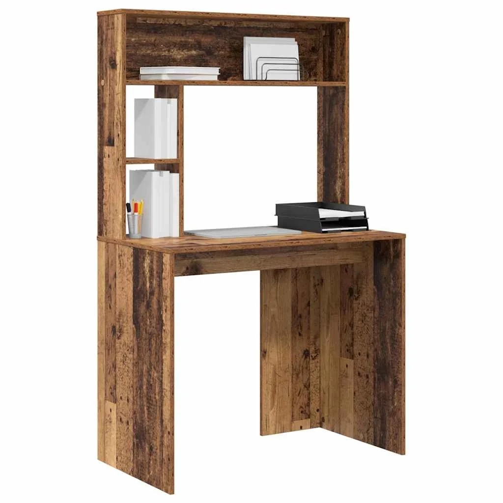 Bureau 91 x 50 x 149 cm bois ancien bois d'ingénierie – vue de détail