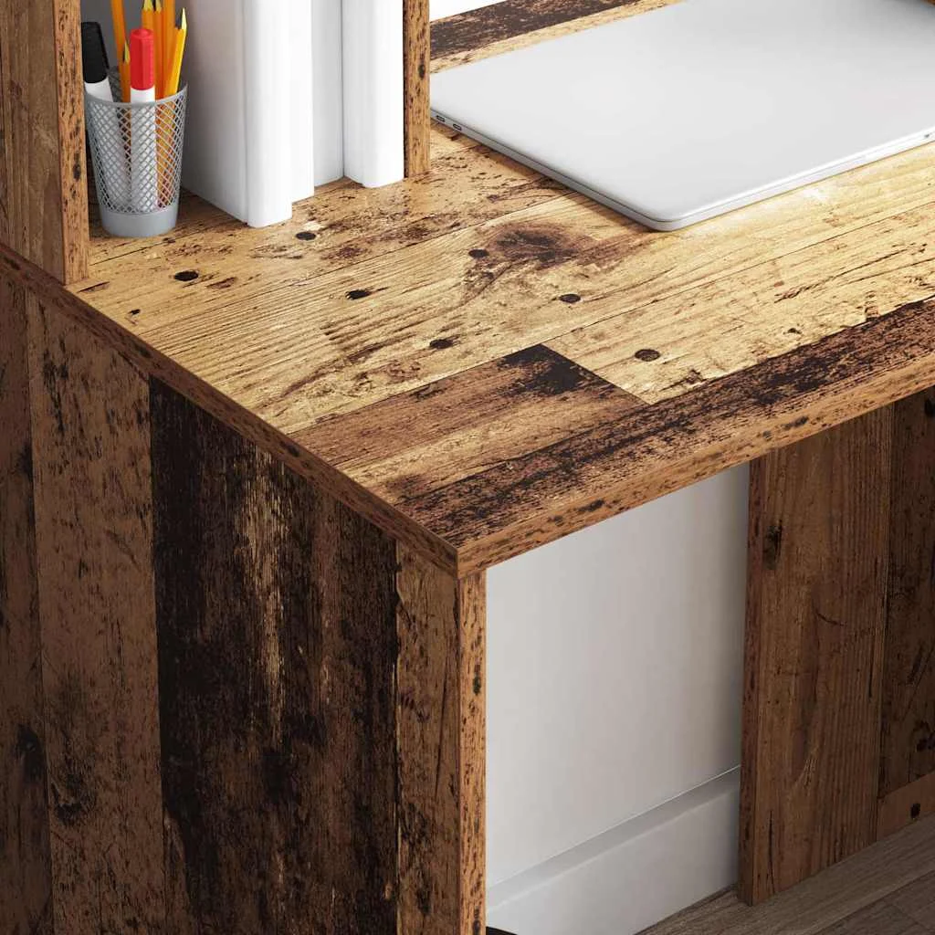 Bureau 91 x 50 x 149 cm bois ancien bois d'ingénierie – vue en situation