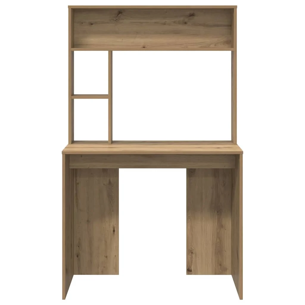 Bureau 91 x 50 x 149 cm chêne artisanal bois d'ingénierie – vue de dessus