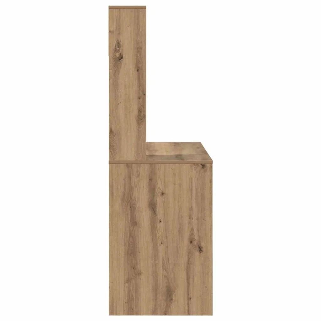 Bureau 91 x 50 x 149 cm chêne artisanal bois d'ingénierie – vue de dos