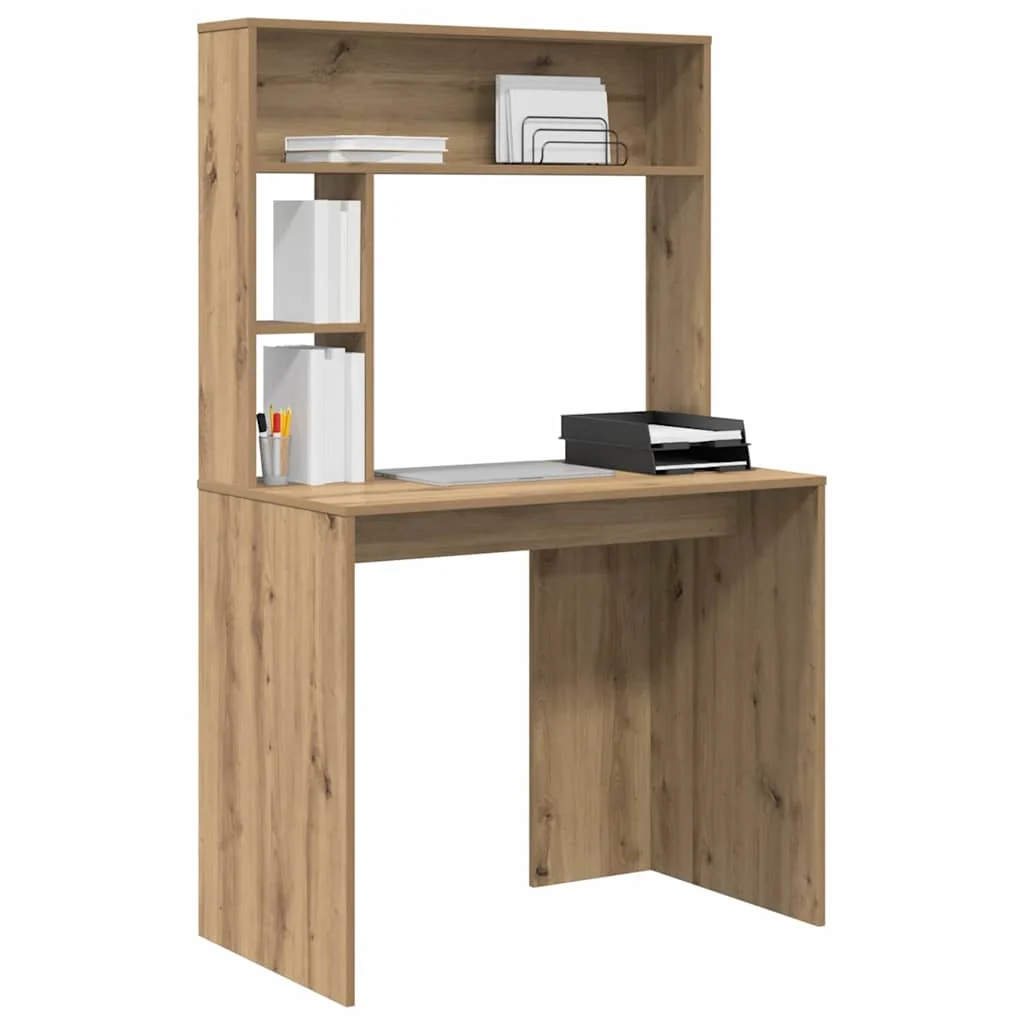 Bureau 91 x 50 x 149 cm chêne artisanal bois d'ingénierie – vue de détail