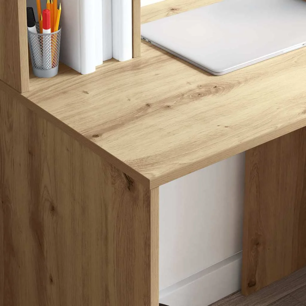 Bureau 91 x 50 x 149 cm chêne artisanal bois d'ingénierie – vue en situation