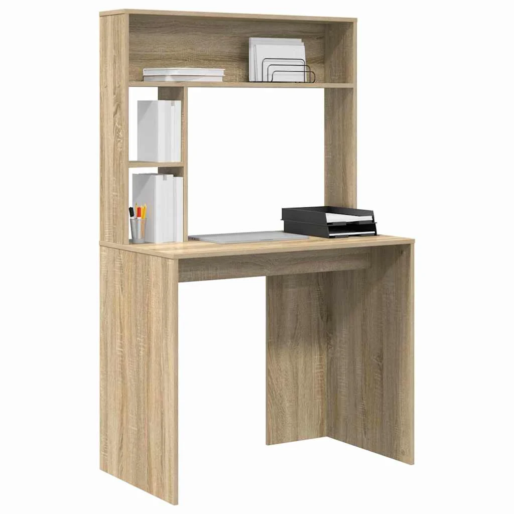 Bureau 91 x 50 x 149 cm chêne sonoma bois d'ingénierie – vue de détail