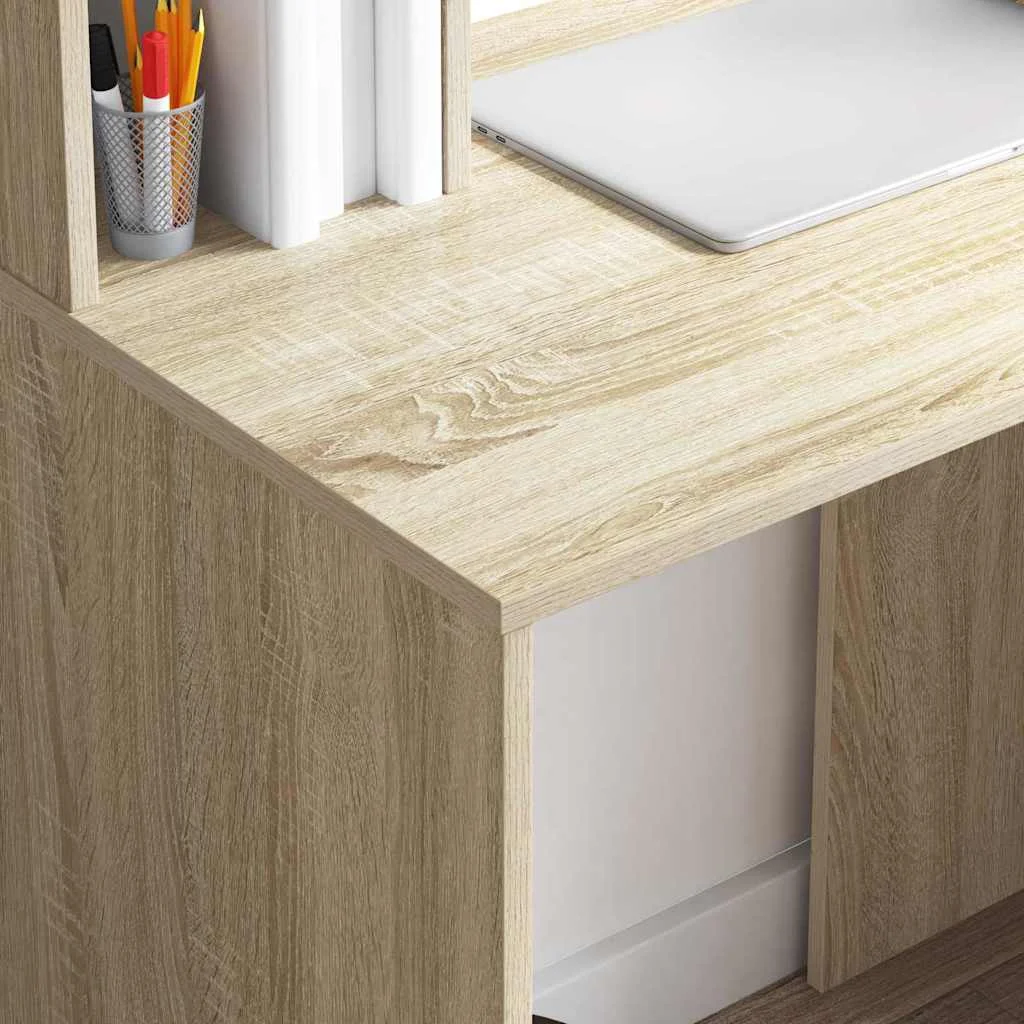 Bureau 91 x 50 x 149 cm chêne sonoma bois d'ingénierie – vue en situation