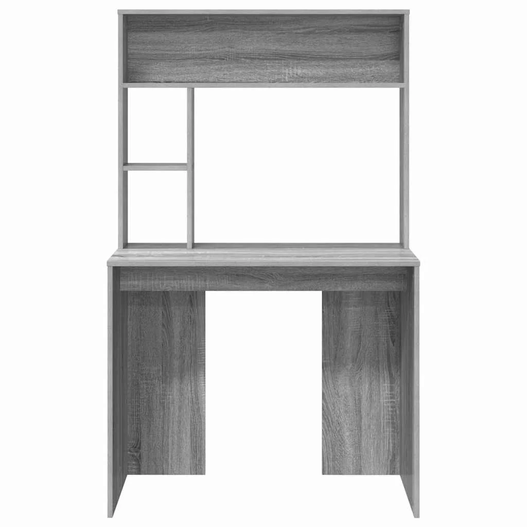 Bureau 91 x 50 x 149 cm sonoma gris bois d'ingénierie – vue de dessus