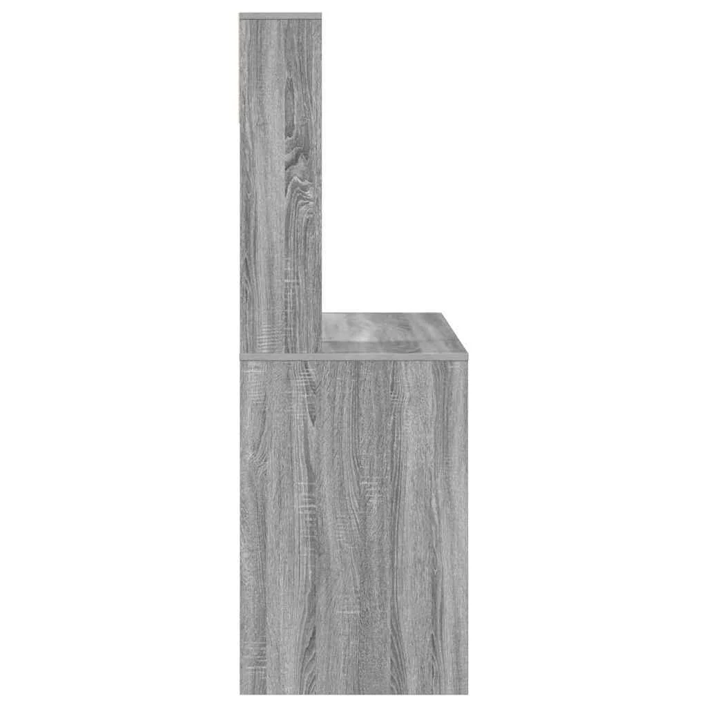 Bureau 91 x 50 x 149 cm sonoma gris bois d'ingénierie – vue de dos