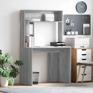 Bureau 91 x 50 x 149 cm sonoma gris bois d'ingénierie – vue d’ensemble