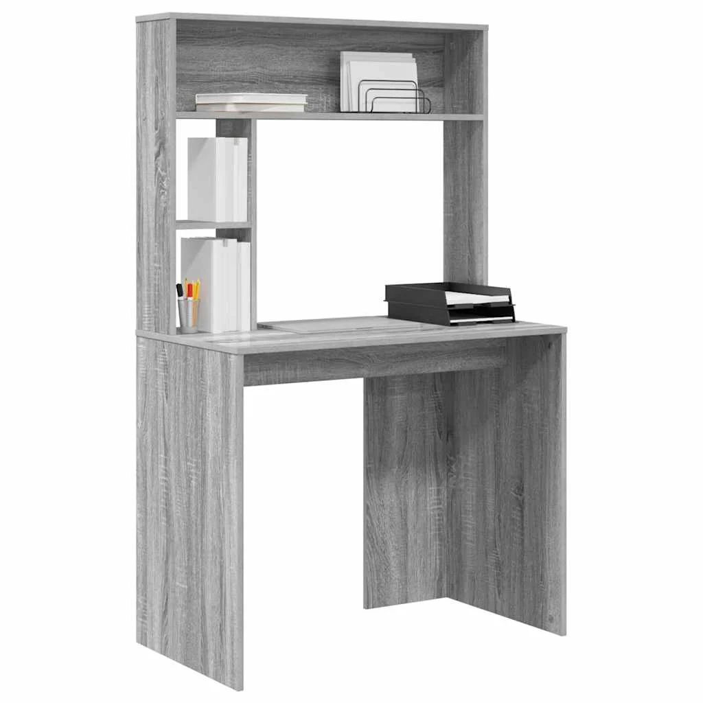 Bureau 91 x 50 x 149 cm sonoma gris bois d'ingénierie – vue de détail