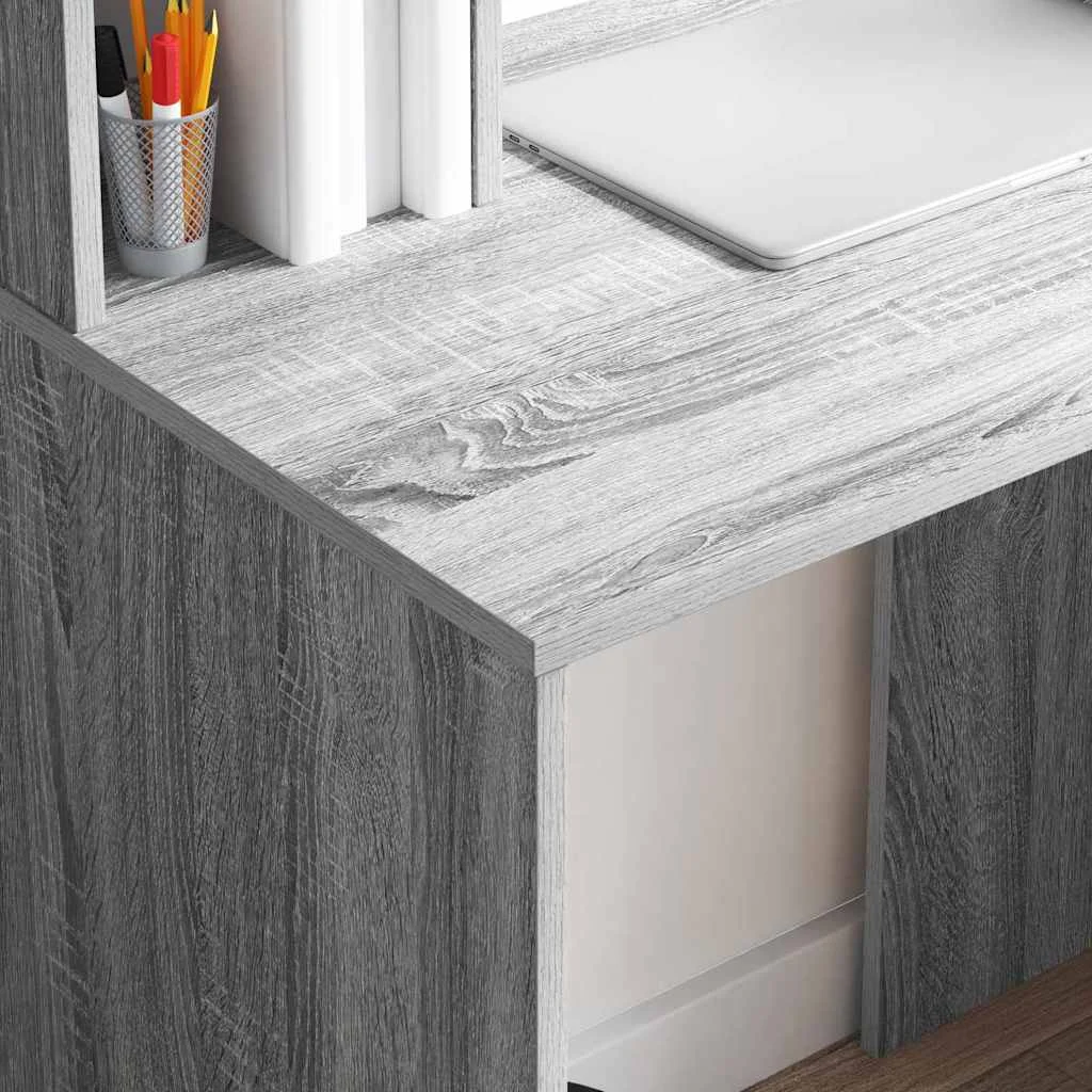 Bureau 91 x 50 x 149 cm sonoma gris bois d'ingénierie – vue en situation