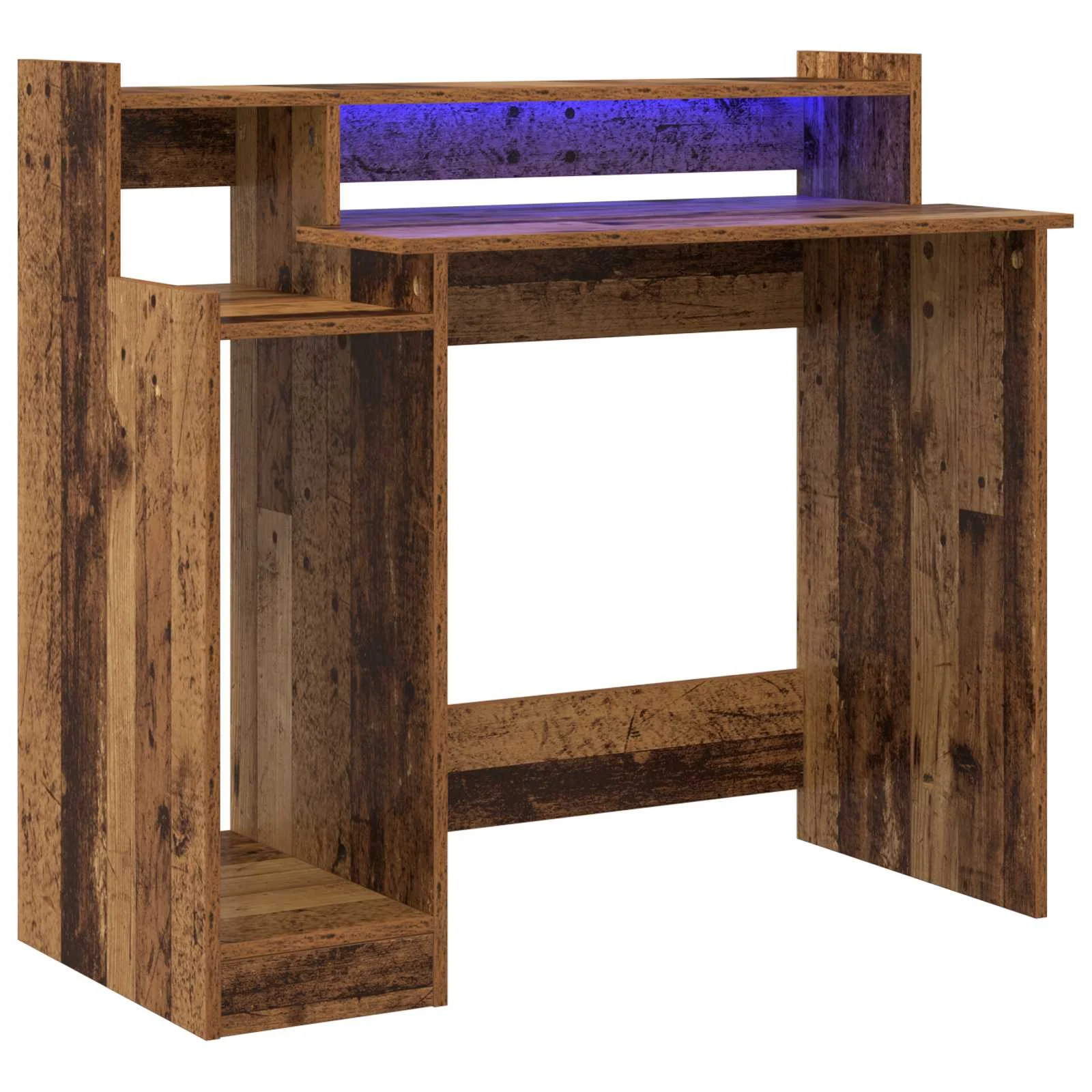 Bureau 97 x 45 x 90 cm bois ancien bois d'ingénierie – vue de côté