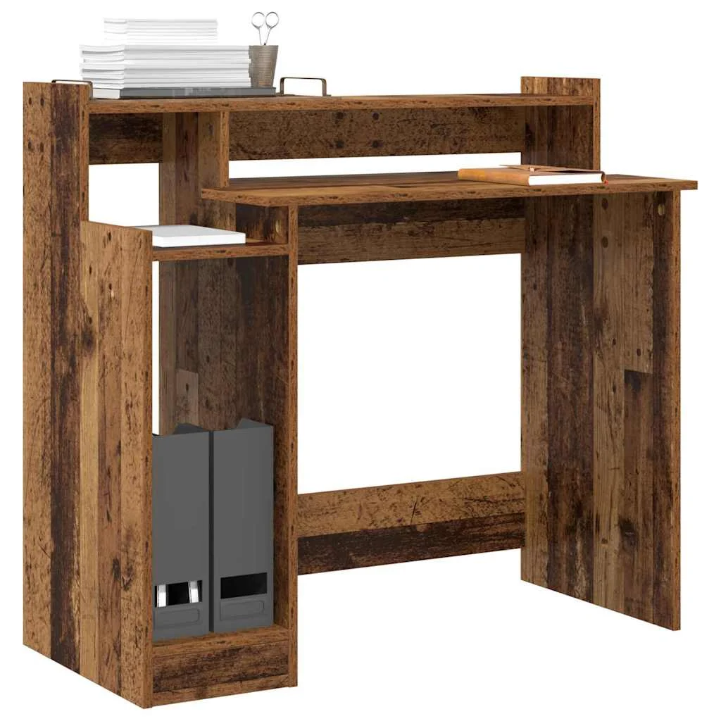 Bureau 97 x 45 x 90 cm bois ancien bois d'ingénierie – vue de détail
