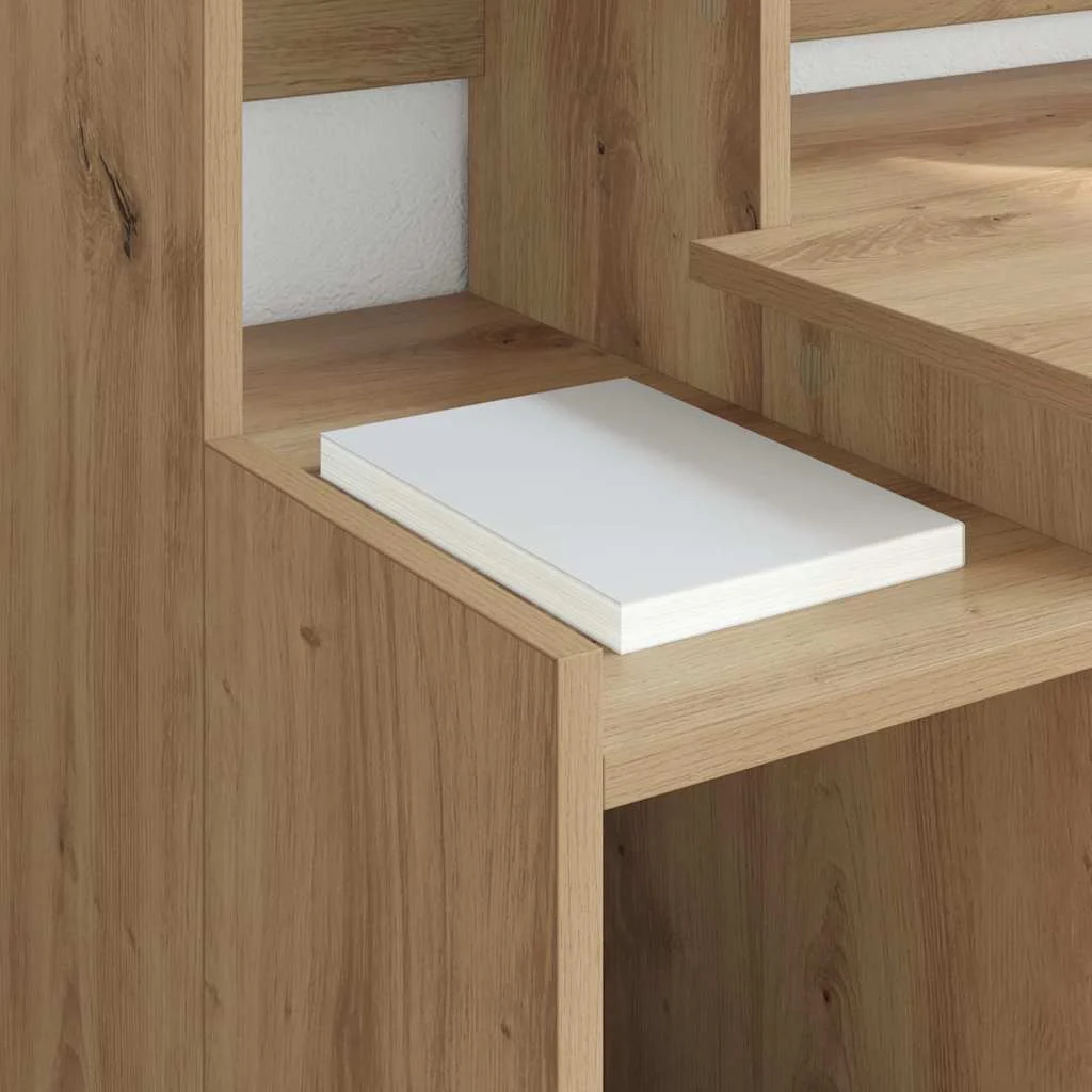 Bureau 97 x 45 x 90 cm chêne artisanal bois d'ingénierie – vue de dessus