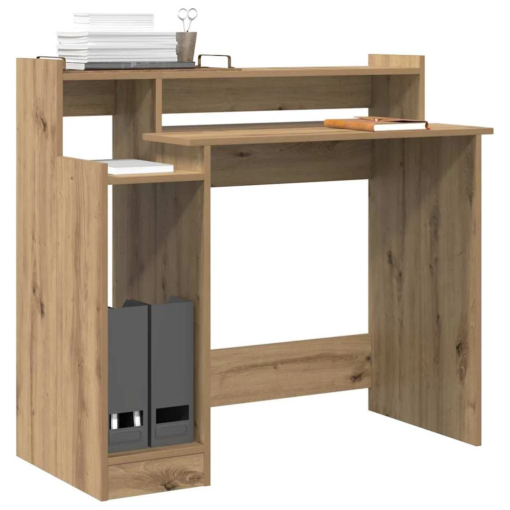 Bureau 97 x 45 x 90 cm chêne artisanal bois d'ingénierie – vue de détail