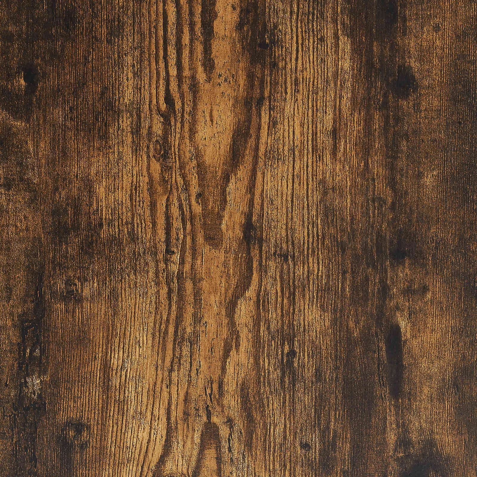 Bureau d'angle 120 x 140 x 75 cm chêne fumé bois d'ingénierie – vue de dos