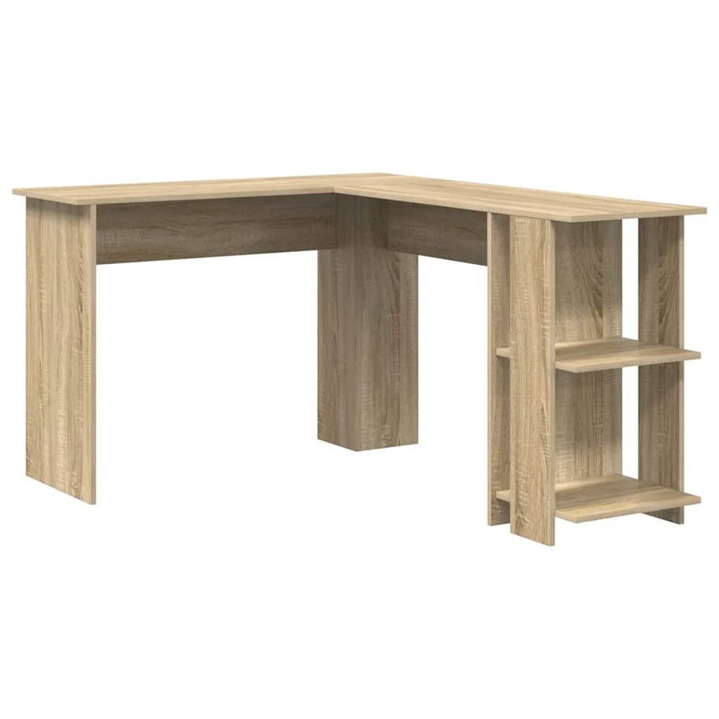 Bureau d'angle 140 x 113,5 x 75 cm chêne sonoma bois d'ingénierie – vue de côté