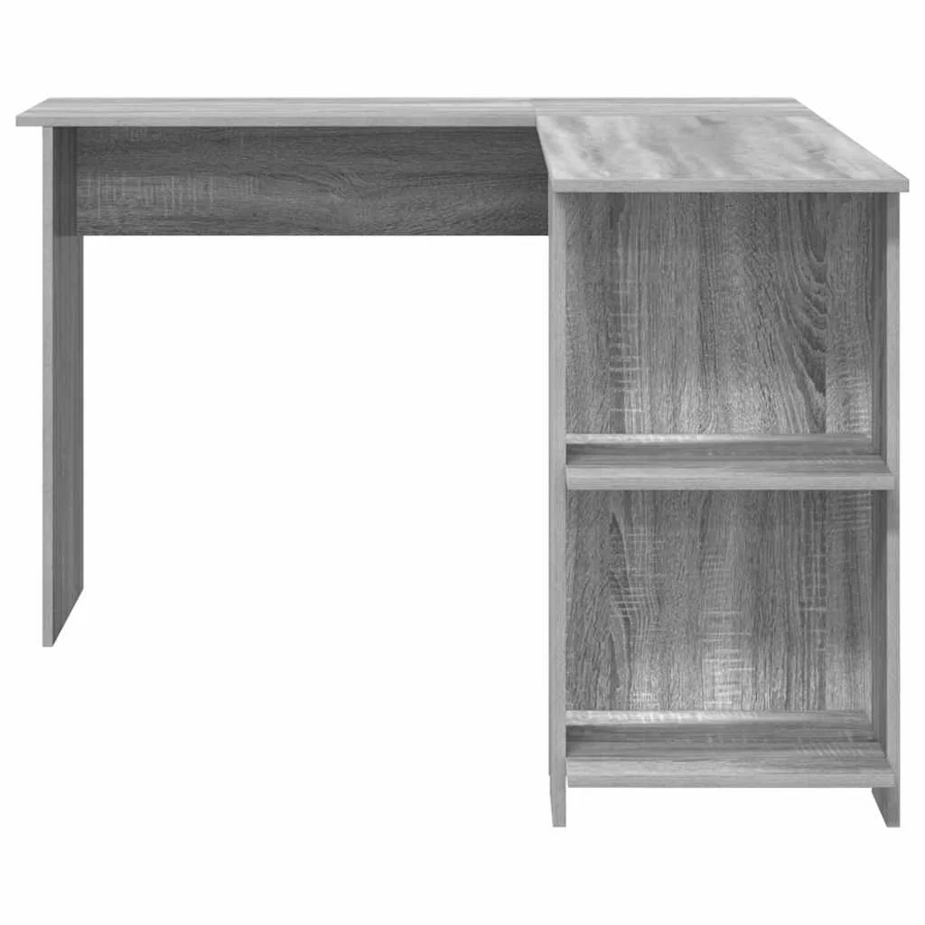 Bureau d'angle 140 x 113,5 x 75 cm sonoma gris bois d'ingénierie – vue de dessus