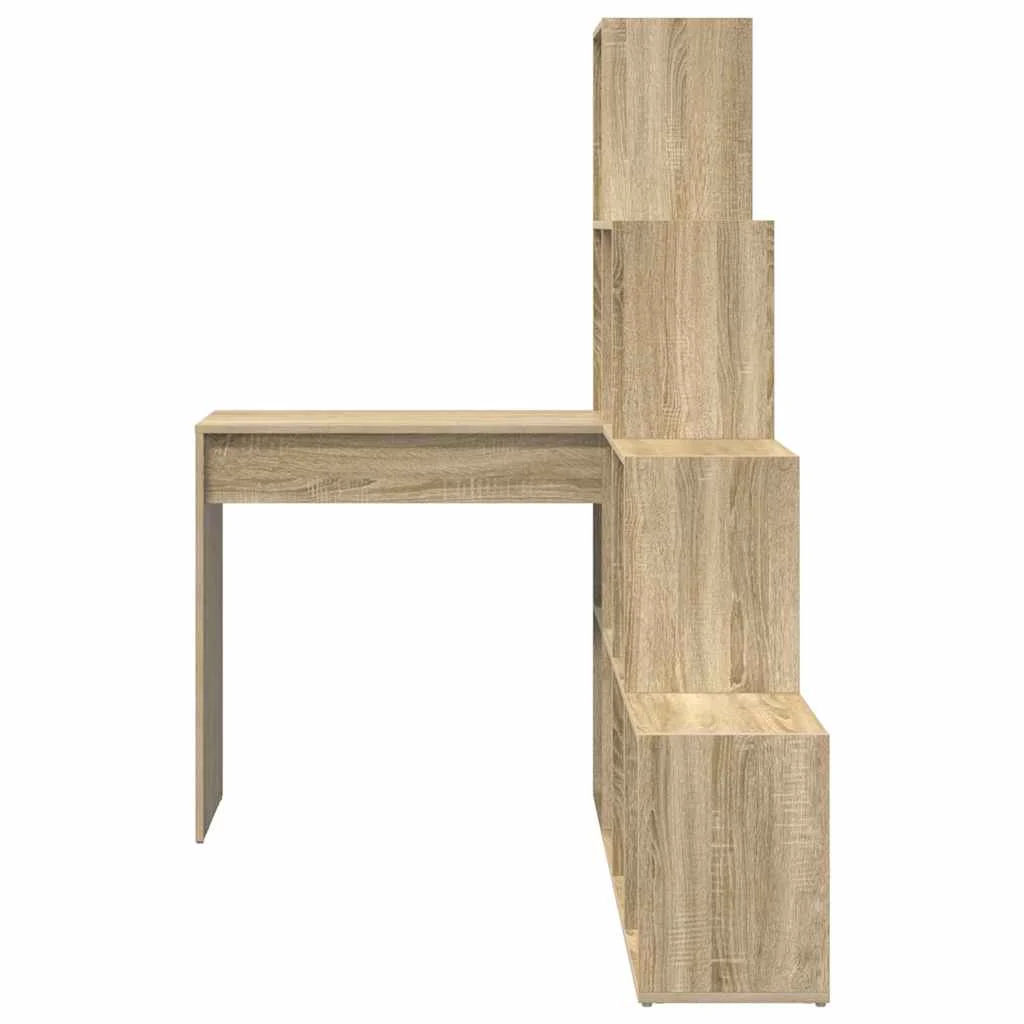 Bureau d'angle 149,5 x 101,5 x 149,5 cm chêne sonoma bois d'ingénierie – vue de dessus