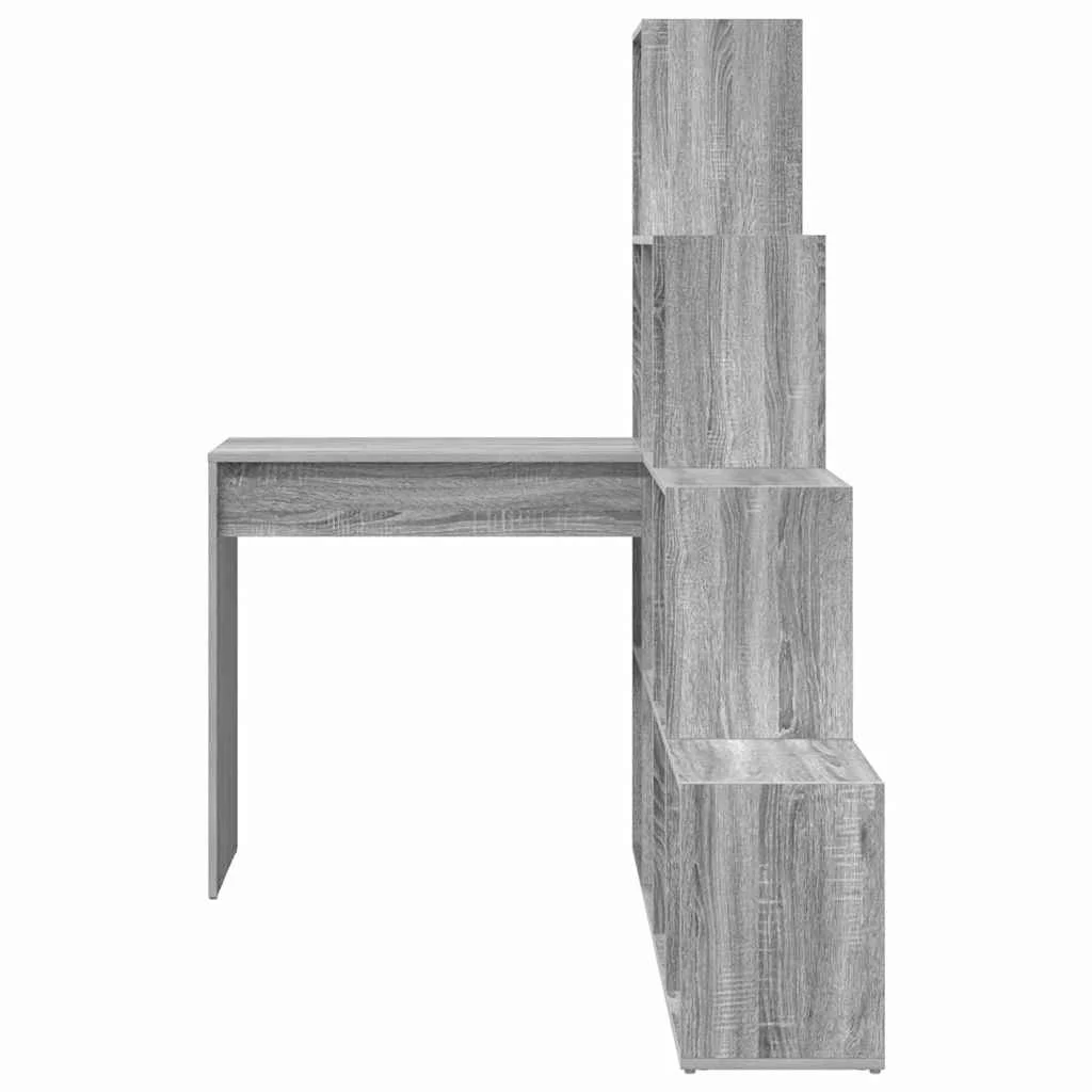 Bureau d'angle 149,5 x 101,5 x 149,5 cm sonoma gris bois d'ingénierie – vue de dessus