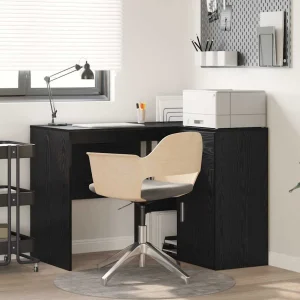 Bureau d'angle avec tiroir 102 x 88 x 75 cm chêne noir – vue d’ensemble