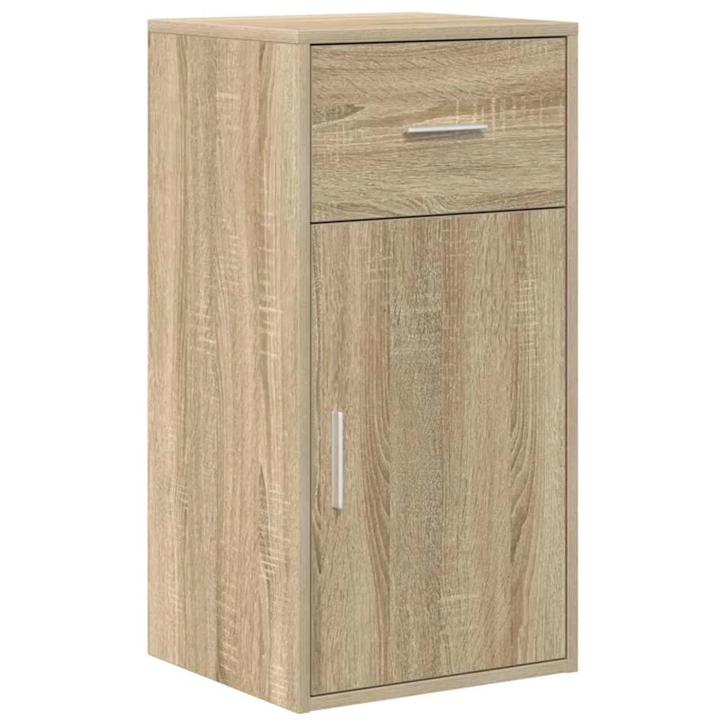 Bureau d'angle avec tiroir 102 x 88 x 75 cm chêne sonoma – vue de dos