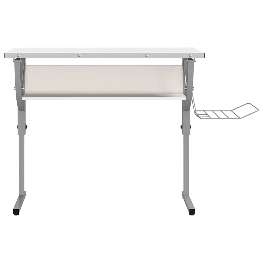 Bureau d'artisanat 110 x 53 x 87 cm blanc bois d'ingénierie – vue de détail