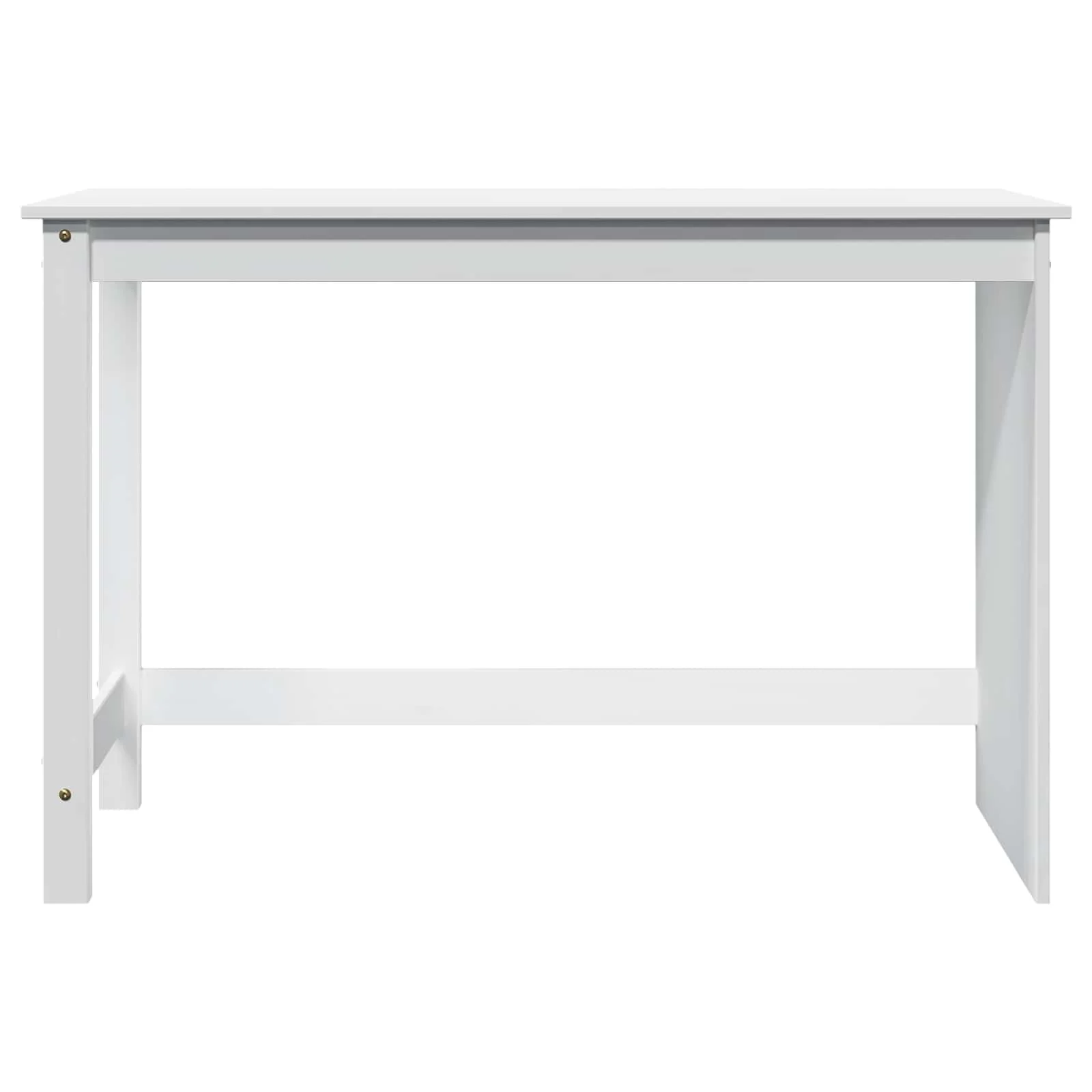 Bureau Bois 112 x 50 x 75 cm blanc bois massif de pin – vue en situation