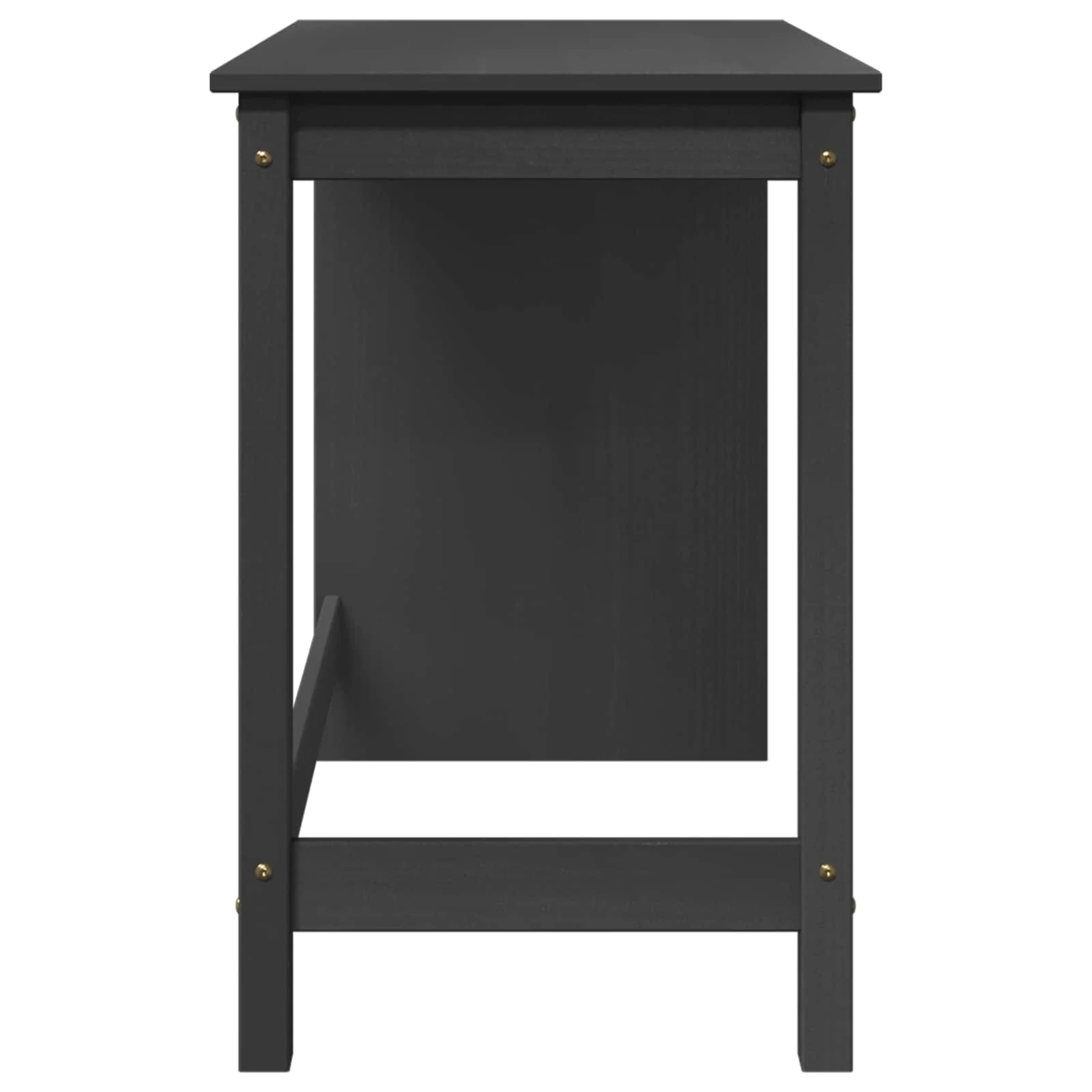 Bureau Bois 112 x 50 x 75 cm gris bois massif de pin – vue de détail