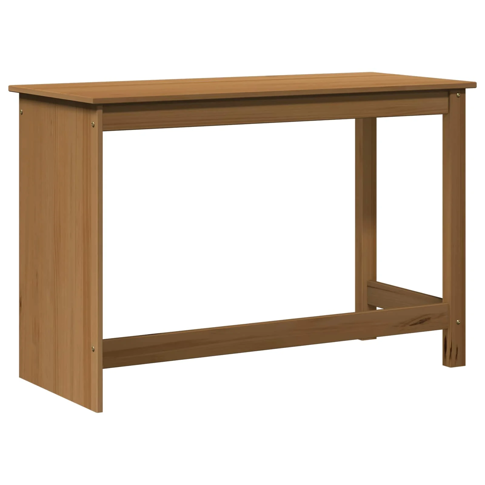 Bureau Bois 112 x 50 x 75 cm marron miel bois massif de pin – vue de dos