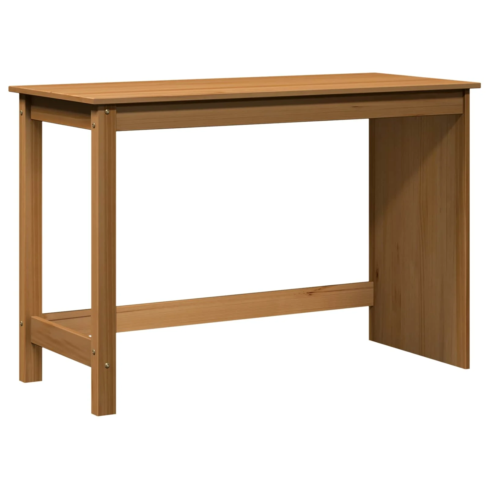 Bureau Bois 112 x 50 x 75 cm marron miel bois massif de pin – vue de côté