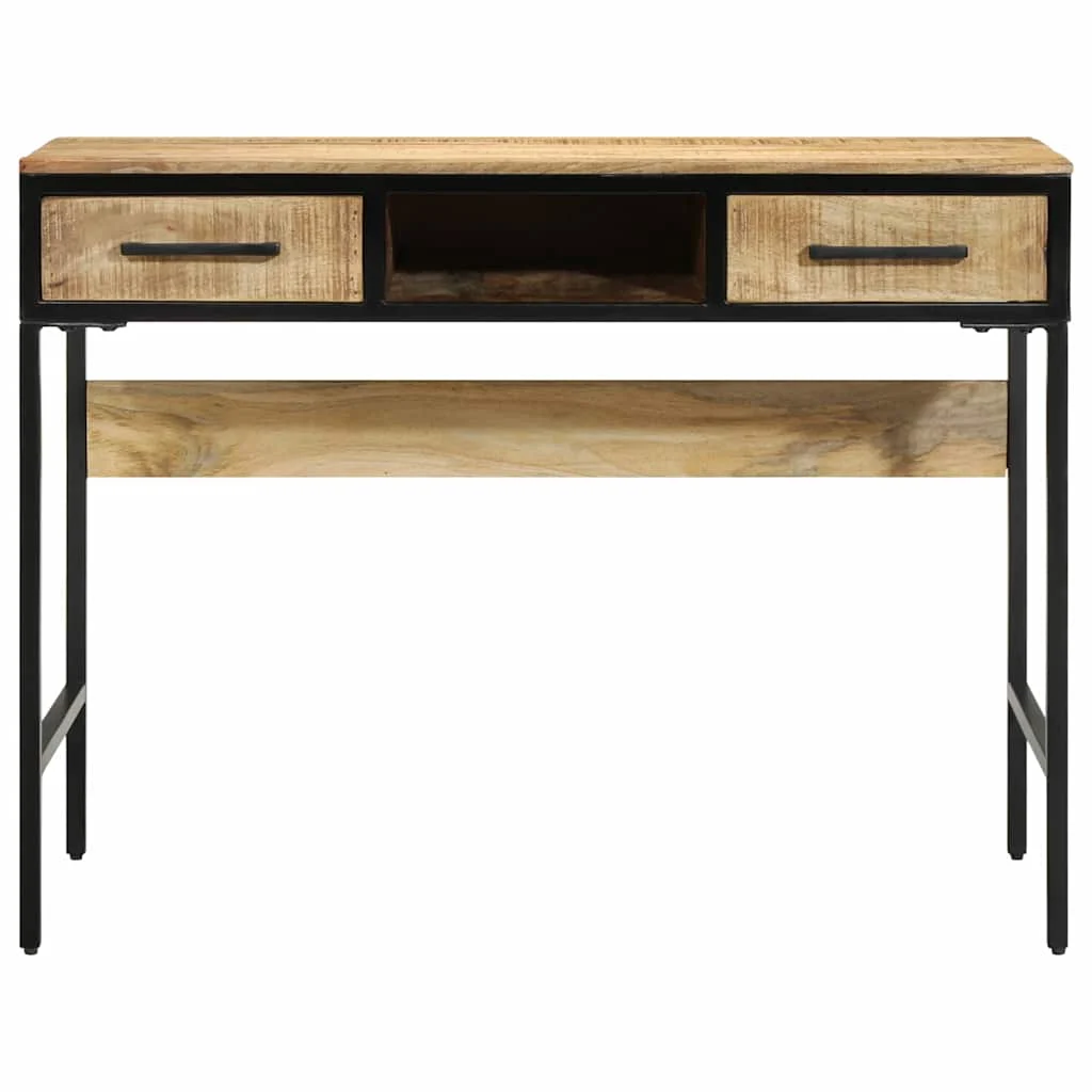 Bureau d'écriture 100 x 50 x 75 cm brun – vue de dessus