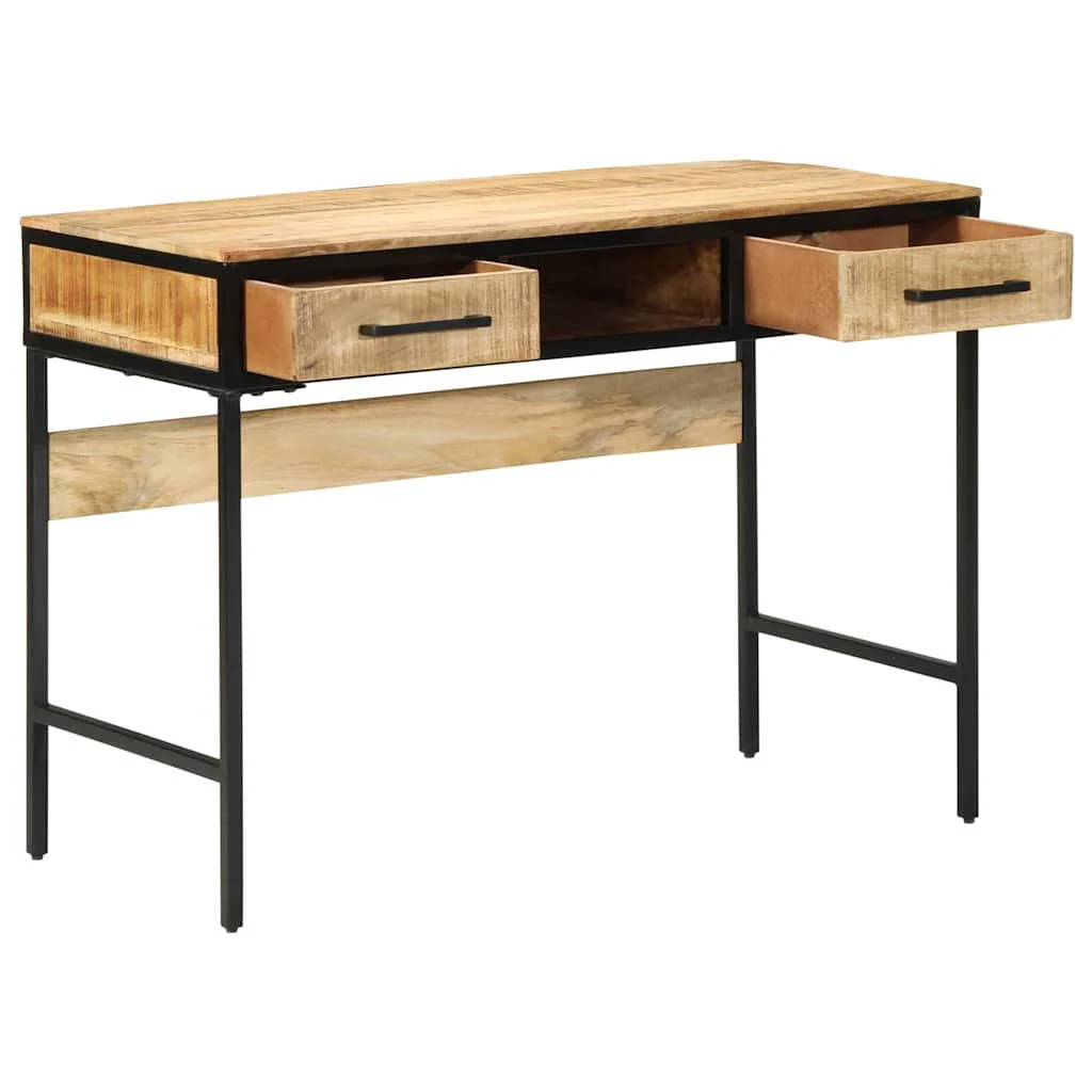 Bureau d'écriture 100 x 50 x 75 cm brun – vue de côté