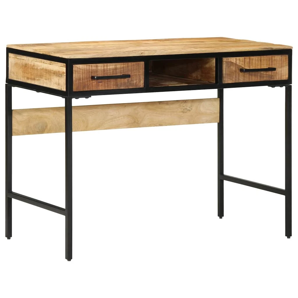 Bureau d'écriture 100 x 50 x 75 cm brun – vue de détail