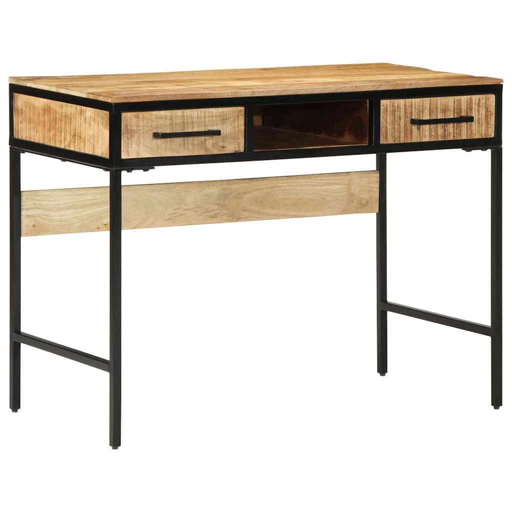 Bureau d'écriture 100 x 50 x 75 cm brun – vue en situation