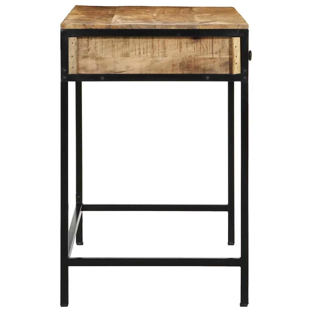 Bureau d'écriture 105 x 50 x 75 cm brun métal – vue de dos