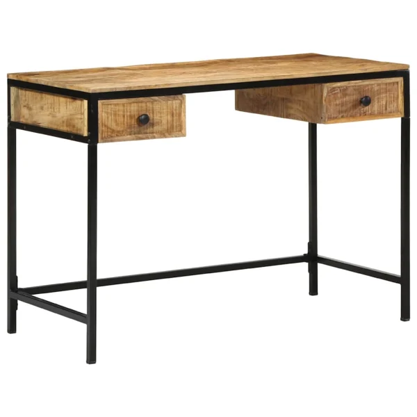 Bureau d'écriture 105 x 50 x 75 cm brun métal – vue d’ensemble