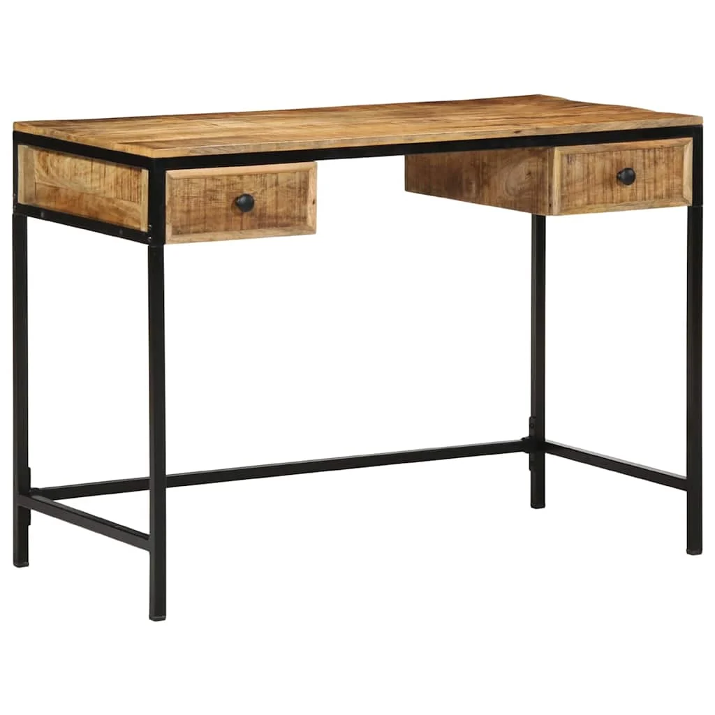 Bureau d'écriture 105 x 50 x 75 cm brun métal – vue en situation